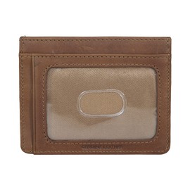 Lucky Brand Men's Trifold Wallet | ID Window | Card Slots Organization | Durable | Stylish, Plaid Embossed Leather-Brown, Tri-Fold