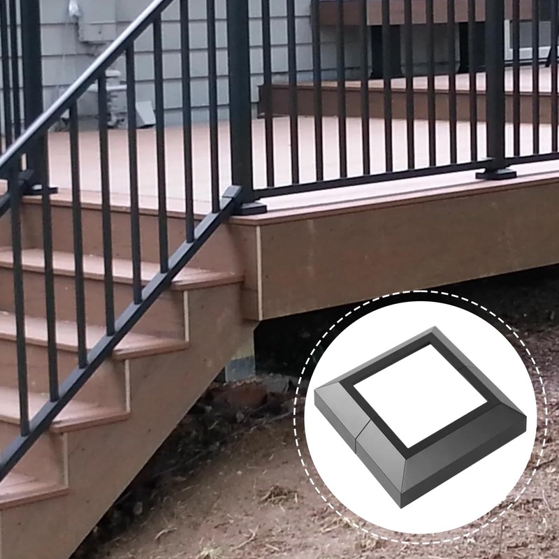 Aluminum Split Post Base Cover, 2 Pack Deck Post Base