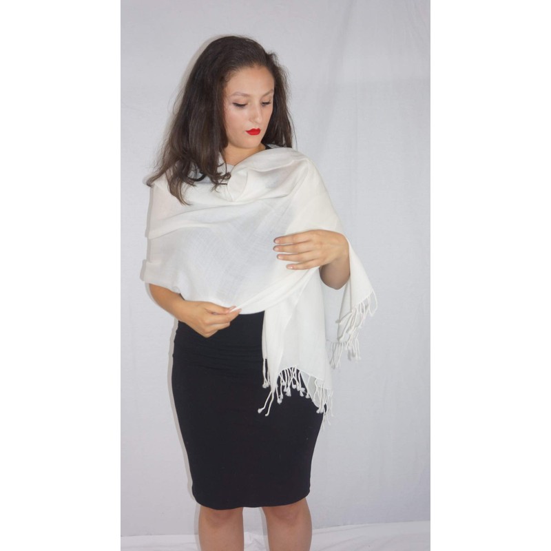 Cashmere Pashmina Group: Solid Pashmina Shawl, Scarf, Wrap & Stole