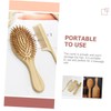 Baluue 4pcs Natural Scalp Comb Massage Tool Bamboo Hair Combs