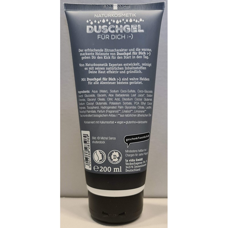 Shower Gel for You, "Hero of the Day", Natural Cosmetics