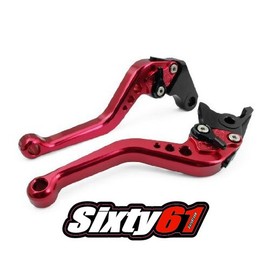 Sixty61 Red Levers for Suzuki GSXR 750 Shorty Brake Clutch 2006-2020, GSXR750