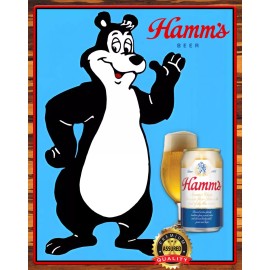 Hamm's Beer - Bear - Rare - Metal Sign 11 x 14