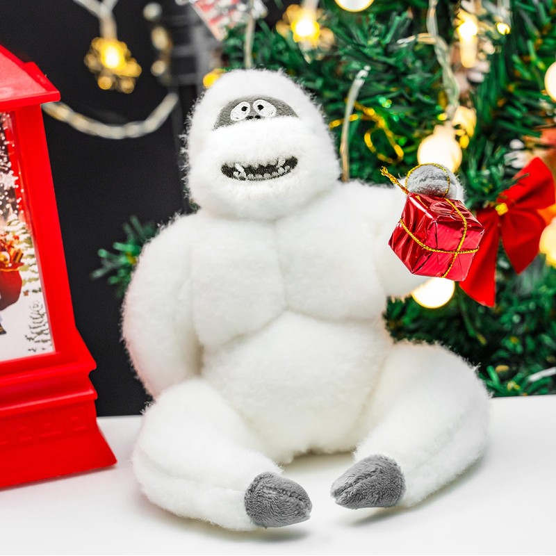Snowman Christmas Tree Topper, 11 Inch Poseable Handmade Snow Monster
