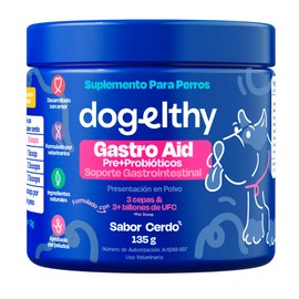 Dogelthy Gastro Aid Suplemento con Pre y Probioticos para Perros