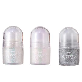 Face Glitter, Glitter Gel Roll On for Hair, Face and Body, Roll-on Body Glitter Gel, Mermaid Festival Glitter Make-Up Rave
