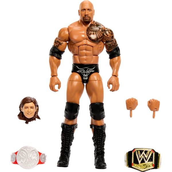 WWE Elite Action Figure WrestleMania with Accessory and Nicholas Build-A-Figure Parts, Posable Collectible for WWE Fans, HVJ08