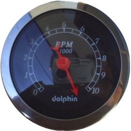 Dolphin Gauges-2-1/16" Electronic Tach - Black