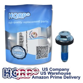 HQRP 358237 Washer Agitator Bolt for Whirlpool Washers, WP358237, 285009, AP6008726 Washing Machine Agitator Bolt with Rubber Gasket for Maytag, Kenmore Washers