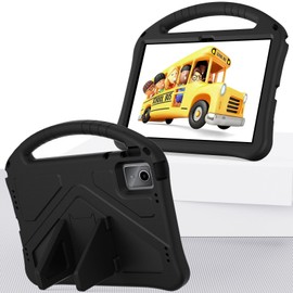 EabHulie Case for Doogee Tab E3 10.95" 2025, Kids Friendly Durable Lightweight Handle Stand Shockproof Protective Cover Black