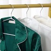 ‌Stainless Steel Heavy Duty Hangers - Non-Slip Rubber Coated, Space