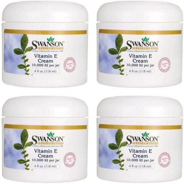 Swanson Vitamin E Cream 4 fl oz Cream 4 Pack