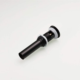 Black Pop Up Drain Stopper With Overflow Bathroom Faucet Vanity Sink Pop up Drain Matte Black Fits Bathroom Standard Sink Hole 1-1/2" to 1-3/4" By Bathlavish