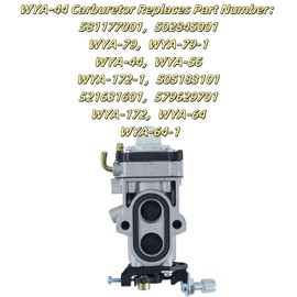 150BT WYA-44 Carburetor Tune Up Kit Fits for Husqvarna 350BT 580BTS 560BTS, Walbro WYA-79, WYA-56, RedMax EBZ8500 EBZ7500 EBZ6500 EBZ8000 Leaf Blowers Parts Carb Replace 502845001 581177001 505183101