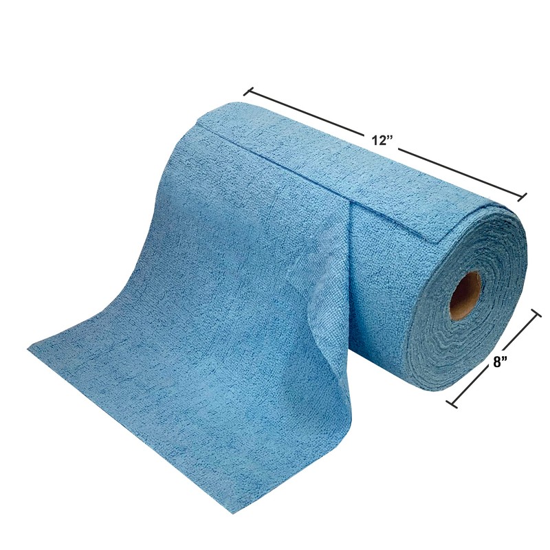 Eurow Microfiber Tear-A-Towel Cloth Roll, Reusable Paper Towel Alternative, Washable