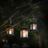 LED Outdoor Solar Lantern Garden Hanging Solar Lamp with Decorative