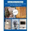 Short Clear Extension Cord 3FT, 1 Pack Single Skinny Extension