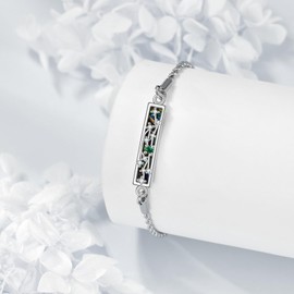 DAYLINLOVE Zodiac Bracelet 925 Sterling Silver 12 Constellation Horoscope Astrology Bracelet Anniversary Birthday Jewelry Gifts For Women (Pisces)