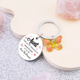 Aunt Gifts From Niece Nephew Butterfly Keychain Gifts For Aunts Cute Aunt Birthday Easter Christmas Mothers Day Stuff For Women Best Aunt Ever Gifts Ideas For Her