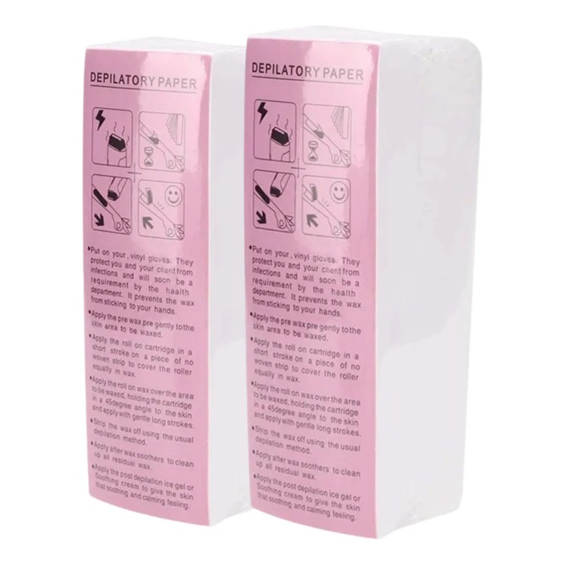 200 Piezas De Papel Para Depilacion Hair Removal