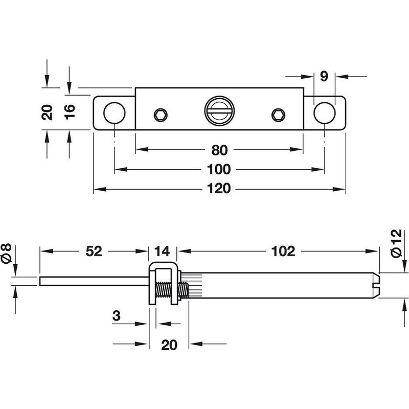 Gedotec 2 Shelf Brackets | H8250 | Load Capacity up