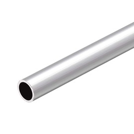 sourcing map 6063 Aluminum Round Tube, 300mm Length 15mm OD 12mm Inner Dia Seamless Aluminum Straight Tubing