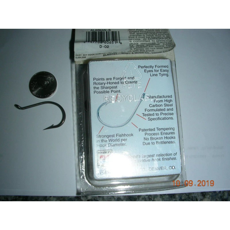 Eagle Claw 50 EAGLE CLAW LAZER SHARP OCTOPUS HOOKS NICKLE