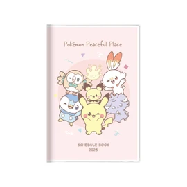 Sunstar Bungu S2958619 Pocket Monster 2025 Notebook, Monthly B7 Set