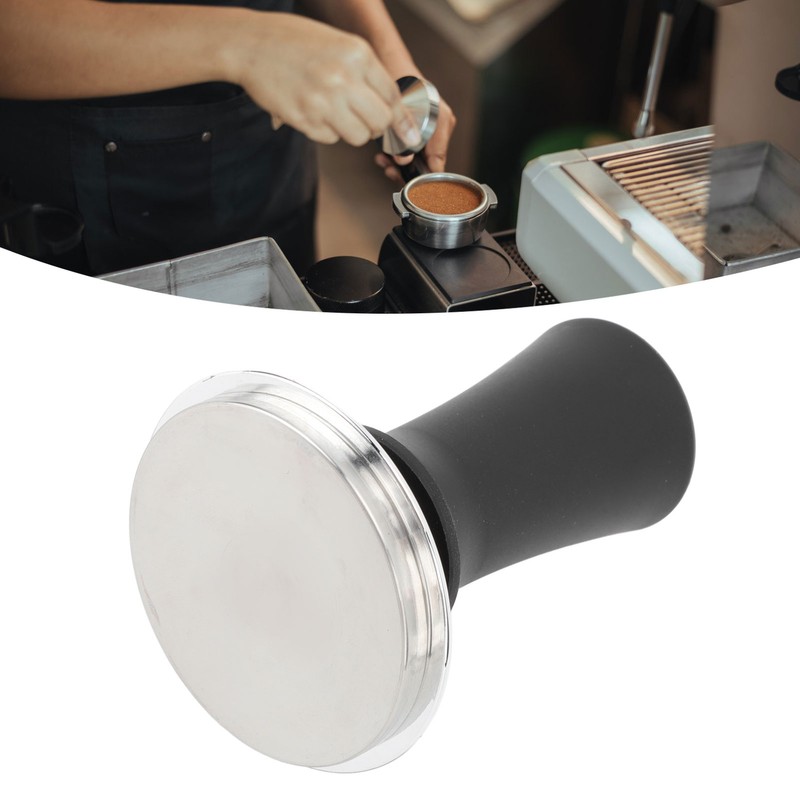 51mm Stainless Steel Coffee Tamper Flat Base Coffee Fine Powder