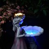 LED Solar Light Girl Resin Figure Carving Fairy Statue Lights