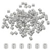 sourcing map 0.02"(0.5mm) Aluminum Crimping Loop Sleeve, Wire Rope Stop