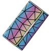 XLKJ Geometric Long Wallet, Luminous Purses and Handbags for Women,