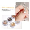 Baluue 5pcs Nail Art Crushed Shell Sequins for Manicure Natural