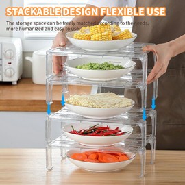 Raksonic - Estantes interiores para refrigerador, fáciles de organizar, ahorro de espacio, diseño duradero, adecuados para cocinas domésticas y refrigeradores de oficina, adecuados para usuarios de