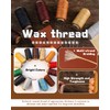 DIUDUS 218 Yards Waxed Thread, Leather Sewing Waxed Thread with