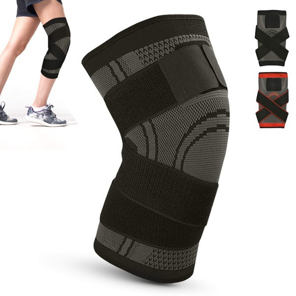 Xn8 Knee Support Sports Knee Brace with Ligament Compression Patella Stabilizer for Meniscus Tear, Arthritis Pain, Running, Basketball, Crossfit, Sports, Gym, Women, Men
