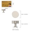 Amerdeco 10 Pack Brushed Satin Nickel Cabinet Knobs Single Hole