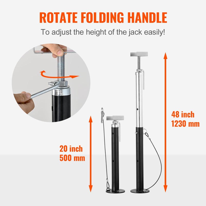 VEVOR RV Slide Out Support Jacks, 5000 lbs Capacity Each