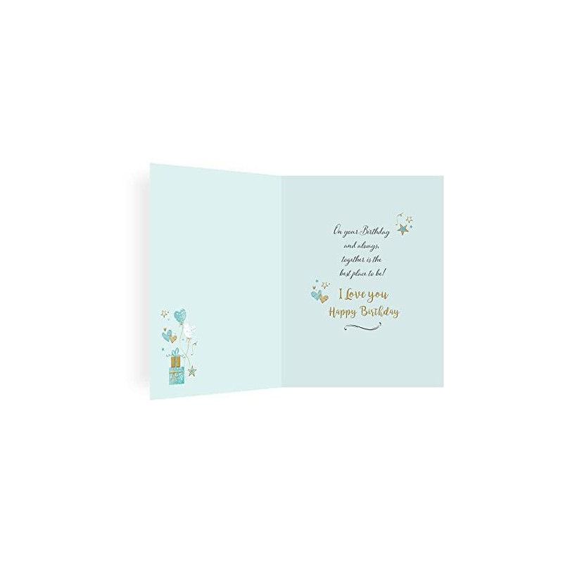 Piccadilly Greetings Modern Birthday Card Husband - 8 x 6