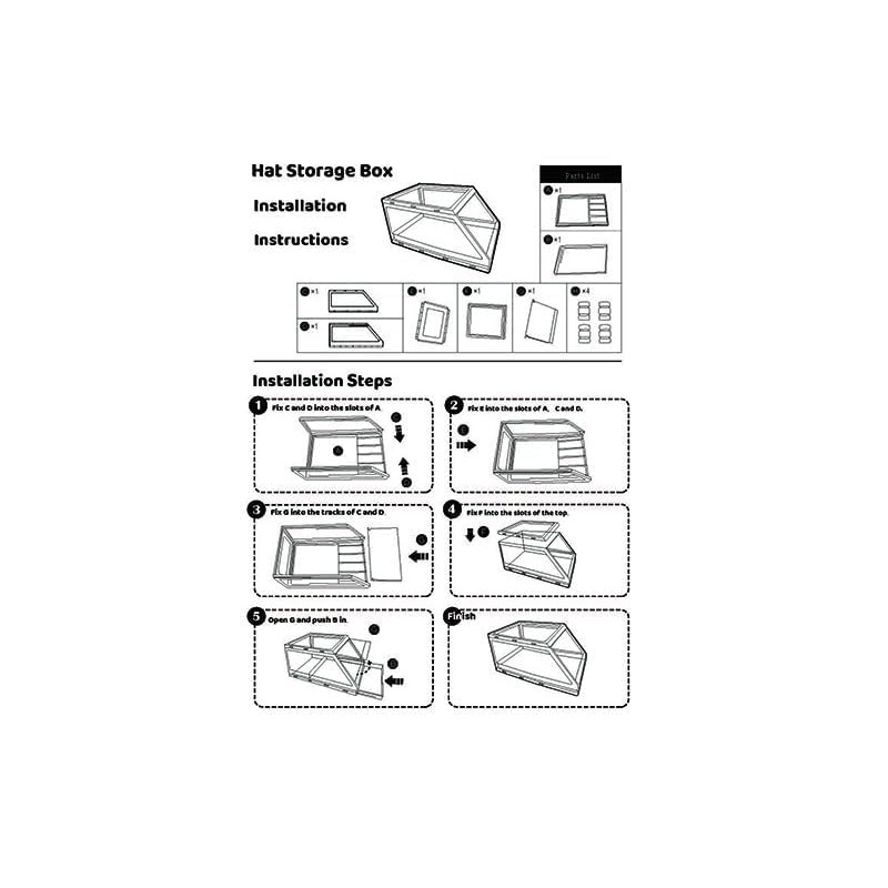 The CapBox 2.0 (2 Pack Clear) Hat Organizer for Baseball