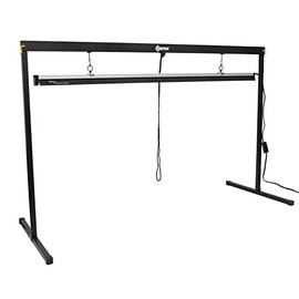 SUNPACK Metal Grow Light Stand with T5 Light System, 48" - Ideal for Greenhouses or Indoor Gardening, 6400K Grow Light with Reflectors