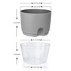 Vanavazon 6 Inch Self Watering Planter Pots for Indoor Plants,