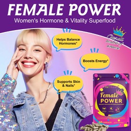 PFDGRVI Beef Organ Supplement for Women, Natural Grass Fed Beef Liver Capsules,Supports Feminine Hormone Balance, Menstruation, Immunity, Skin, B12, Energy & Wellness