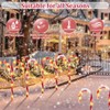 YEPVIE Solar Candy Cane Lights, 12PCS Waterproof Candy Cane Christmas