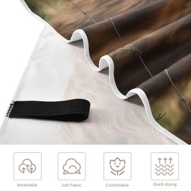 Blueangle Two Scottish Highlands Cow Beach Towel - Lightweight Compact Oversized Travel Towels - Super Absorbent Quick Dry Towel for Swimming Camping Holiday（321）