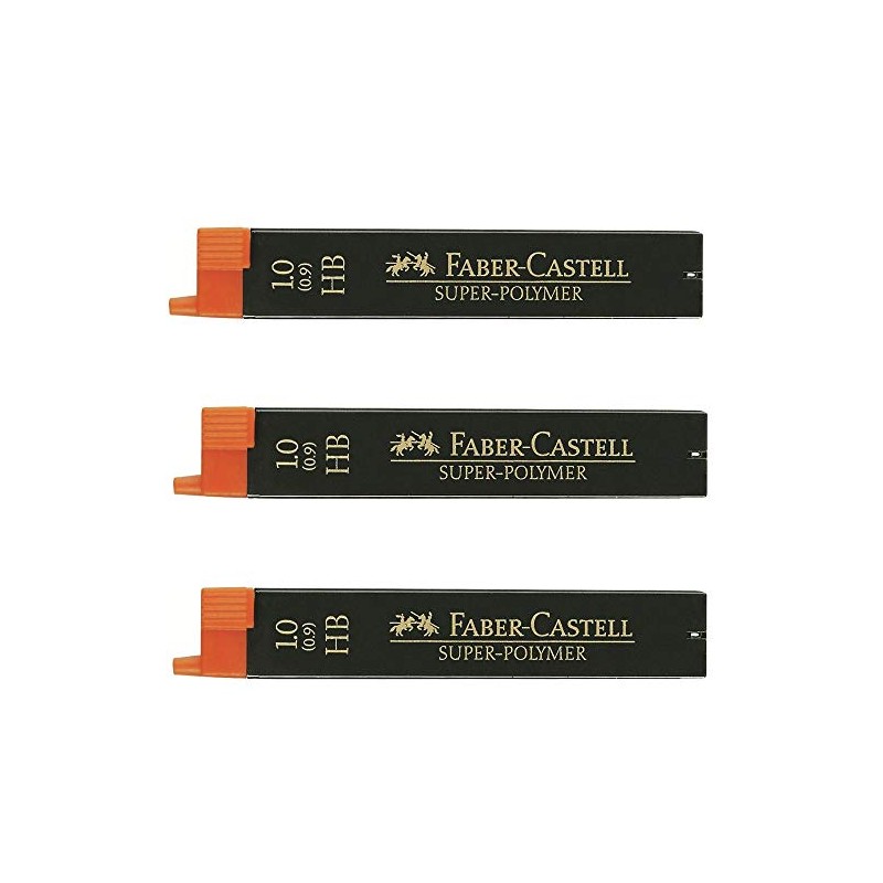 Faber-Castell 1.0 mm HB Super-Polymer Fineline Leads/Mines - 3 Packs