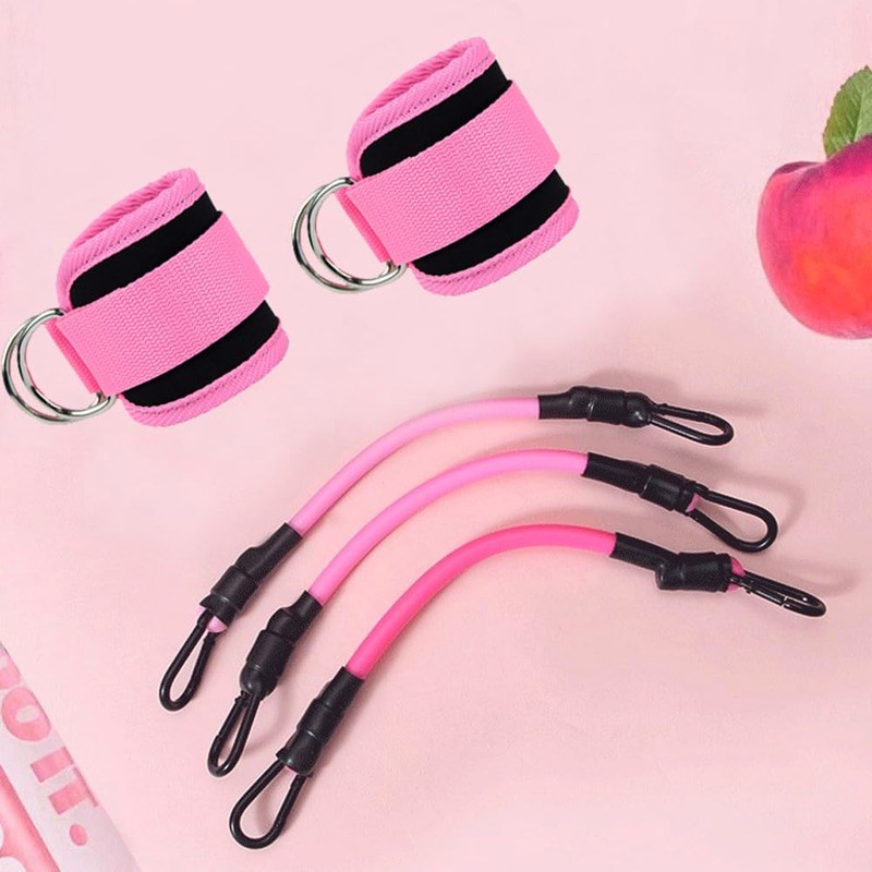 Sonicefit Ankle Resistance Bands with Cuffs, Ankle Strap with Exercise
