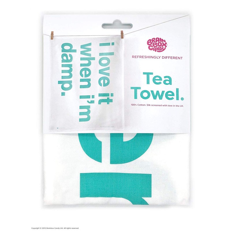 Brainbox Candy Funny Novelty 'Cat Super Hero Cape' Tea Towel