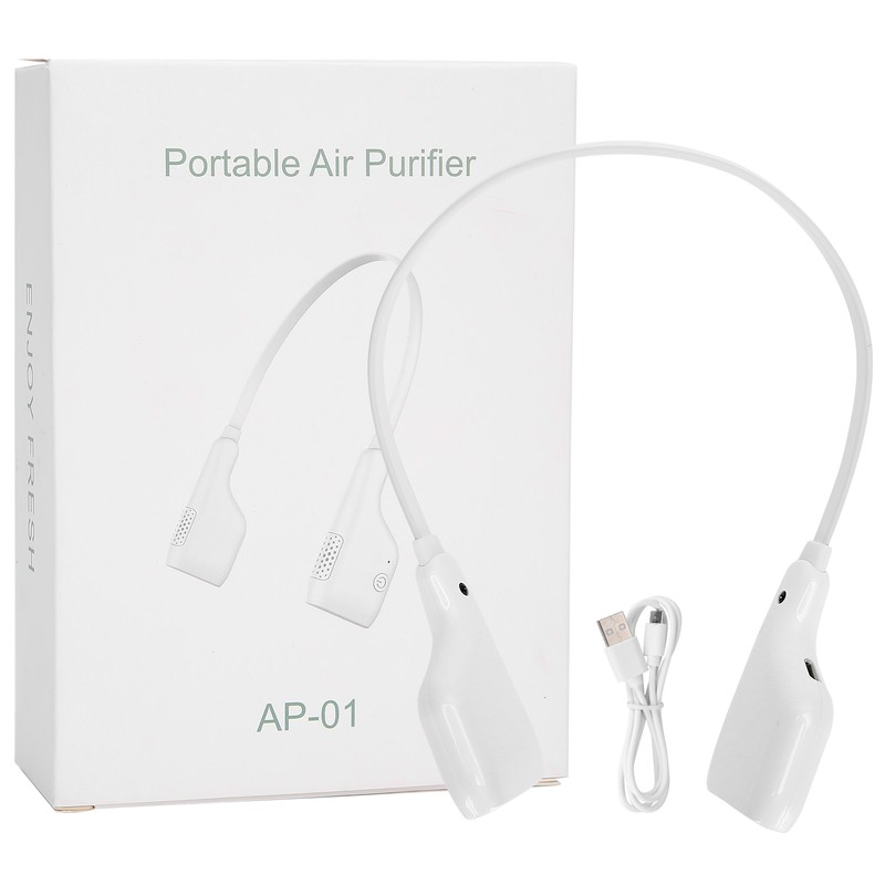 Mini Portable Wearable Air Purifier Rechargeable Neck Hanging Negative Ion