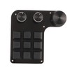 Mini 9 Key Keypad with 3 Knob RGB Light Blue